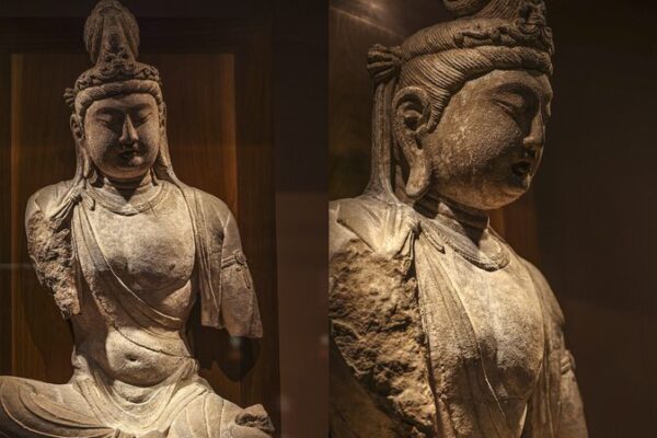 Discover the Timeless Grace of the Tang Bodhisattva Statue 🕌✨ Discover_the_Timeless_Grace_of_the_Tang_Bodhisattva_Statue___