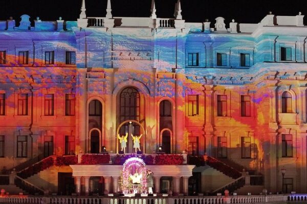 ✨ Harbin’s St. Sophia Cathedral Lights Up with Dreamy Show 🌙 __Harbin_s_St__Sophia_Cathedral_Lights_Up_with_Dreamy_Show__