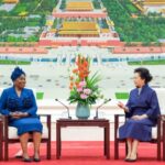 Peng_Liyuan___Equatorial_Guinea_s_First_Lady_Share_Tea__Talk_Women_s_Rights