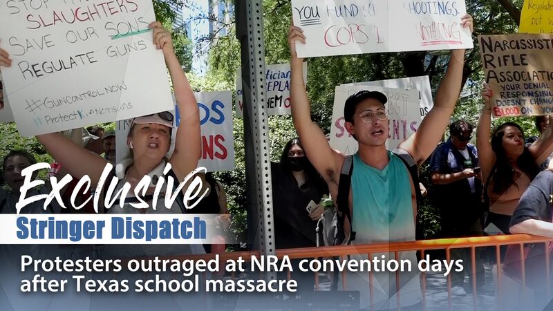 Protesters Rally Against NRA at Houston Convention After Texas School Tragedy Protesters_Rally_Against_NRA_at_Houston_Convention_After_Texas_School_Tragedy video poster