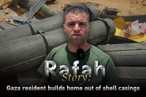 Resilient Gaza Resident Rebuilds Home with Shell Casings ๐ ๐ช Resilient_Gaza_Resident_Rebuilds_Home_with_Shell_Casings___ video poster