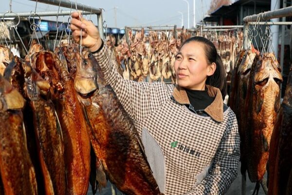 🐟 Suqian Fishermen Dry Fish for Spring Festival Prosperity! __Suqian_Fishermen_Dry_Fish_for_Spring_Festival_Prosperity_