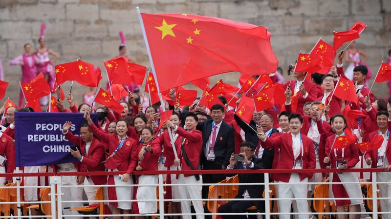 ___Team_China_Shines_in_Red_at_Paris_Olympics_Opening__