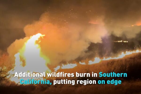 __Wildfires_Ignite_Chaos_in_Southern_California___30_000_Evacuated_ video poster