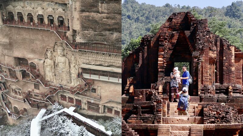 Sacred Wonders: China's Maijishan & Vietnam's My Son 🌍✨