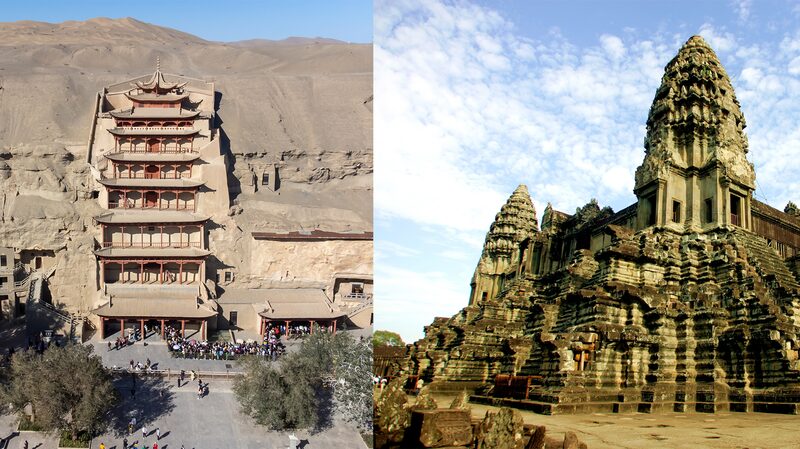 Mogao Grottoes vs. Angkor Wat: Asia’s Timeless Cultural Titans 🌏✨ Mogao Grottoes vs. Angkor Wat: Asia’s Timeless Cultural Titans 🌏✨
