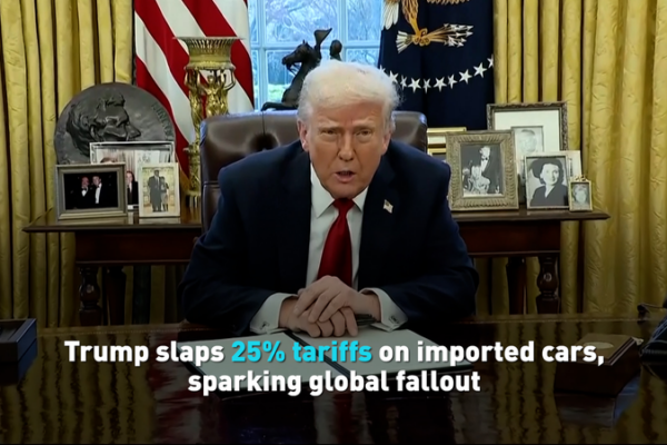 Trump’s 25% Car Tariffs Ignite Global Backlash 🚘💥 Trump's 25% Car Tariffs Ignite Global Backlash 🚘💥 video poster
