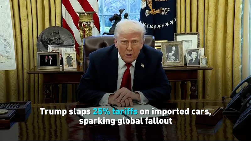 MEEQH2RKVYTT6ZO37PVH - 🌍NewspaperAmigo – Your Global News Buddy 🗞️ Trump's 25% Car Tariffs Ignite Global Backlash 🚘💥 video poster