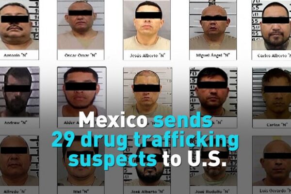 Mexico Extradites 29 Drug Cartel Suspects to U.S. Amid Tensions 🚨 Mexico_Extradites_29_Drug_Cartel_Suspects_to_U_S__Amid_Tensions__ video poster
