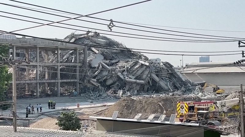 Myanmar Quake Rocks Bangkok: Building Collapse Leaves Dozens Trapped 🌏🏢💥 video poster