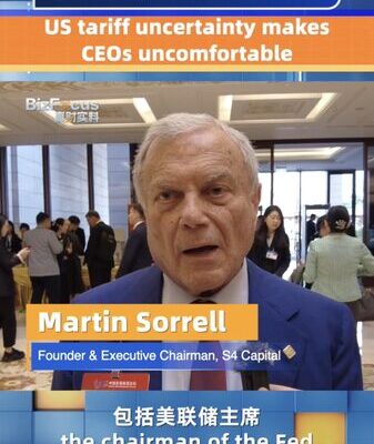 US Tariff Jitters Unnerve Global CEOs, Says Sorrell US_Tariff_Jitters_Unnerve_Global_CEOs__Says_Sorrell video poster