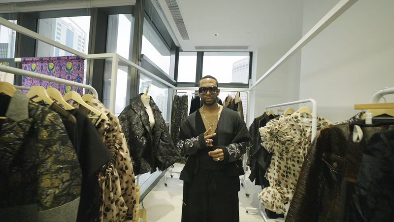 David Tlale Calls China Fashion Journey 'Beautiful' at SHFW 🌟👗 video poster