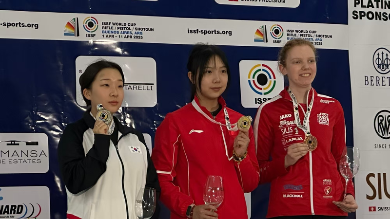 Teen Shooter Wang Zifei Hits Gold 🎯 at ISSF World Cup!