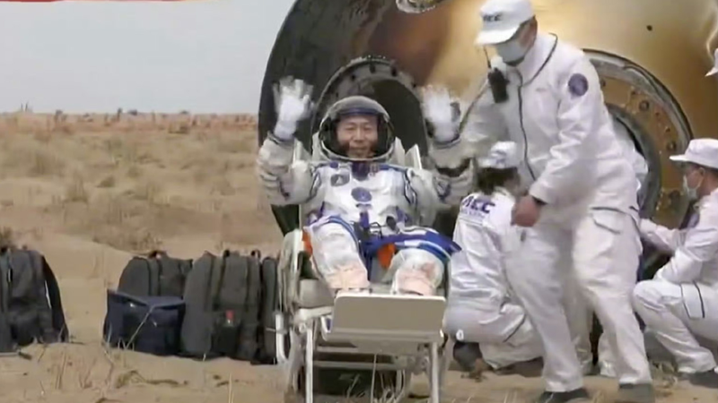 Shenzhou-19 Commander Exits Capsule After Successful Mission ππ Shenzhou-19 Commander Exits Capsule After Successful Mission ππ video poster