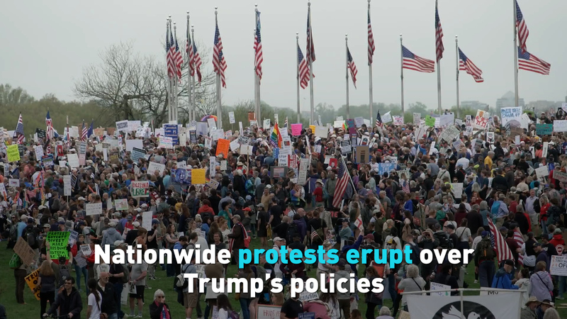 Nationwide Protests Erupt Over Trump Economic Policies 🌟✊ video poster