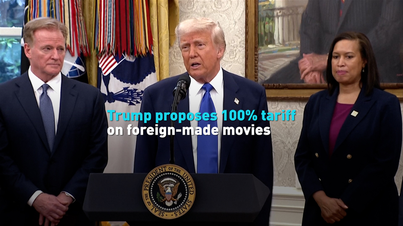 4NCD7AXB7KNL2OZVKM1P - 🌍NewspaperAmigo – Your Global News Buddy 🗞️ Trump Proposes 100% Tariffs on Foreign Films – What’s Next? video poster