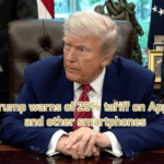 5N8IO83ZOA40X890FGZJ - 🌍NewspaperAmigo – Your Global News Buddy 🗞️ Trump Threatens 25% Tariff on iPhones, Global Tech Shaken 📱💥 video poster