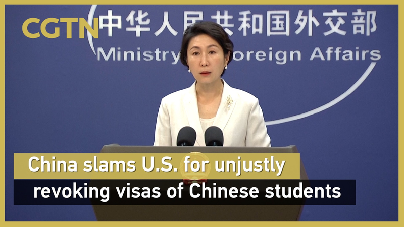 7R0X7L3AYEN8UKAHKU6W - 🌍NewspaperAmigo – Your Global News Buddy 🗞️ China Criticizes U.S. Over Visa Revocations for Students 🎓✈️ video poster