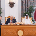 8BVQ4LMQHFYT4F803AB9 - 🌍NewspaperAmigo – Your Global News Buddy 🗞️ Trump’s Gulf Trip: Economics Over Peace? 💼🌍