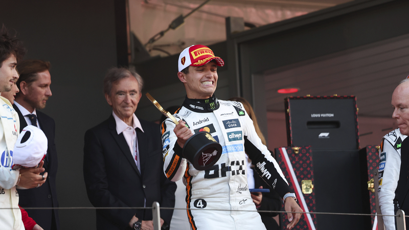Lando Norris Seizes Dream Monaco Victory ๐๏ธโจ Lando Norris Seizes Dream Monaco Victory ๐๏ธโจ