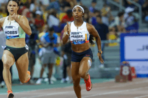 🇯🇲 Rising Star Tia Clayton Stuns Sprint Legend Fraser-Pryce in Doha Thriller!