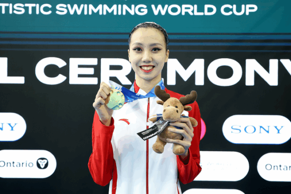 China’s Xu Huiyan Dazzles with Gold at Artistic Swimming World Cup πβοΈ China's Xu Huiyan Dazzles with Gold at Artistic Swimming World Cup πβοΈ