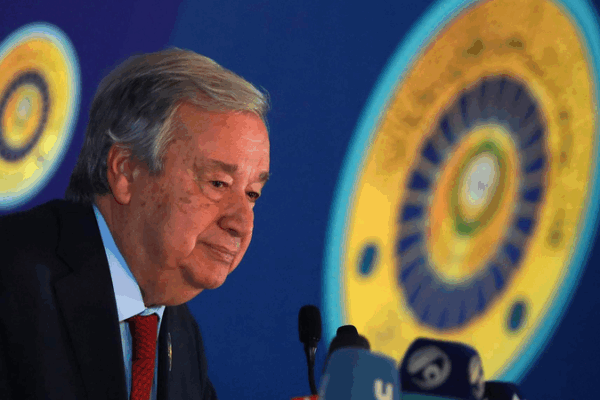 UN Chief Sounds Alarm on Gaza Crisis: ‘A Teaspoon of Aid in a Flood of Need’ ๐๐ UN Chief Sounds Alarm on Gaza Crisis: 'A Teaspoon of Aid in a Flood of Need' ๐๐