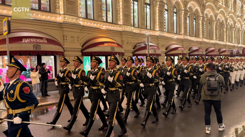 🇨🇳 Chinese PLA March in Moscow for Russia's WWII Victory Parade Rehearsal 🎖️ video poster