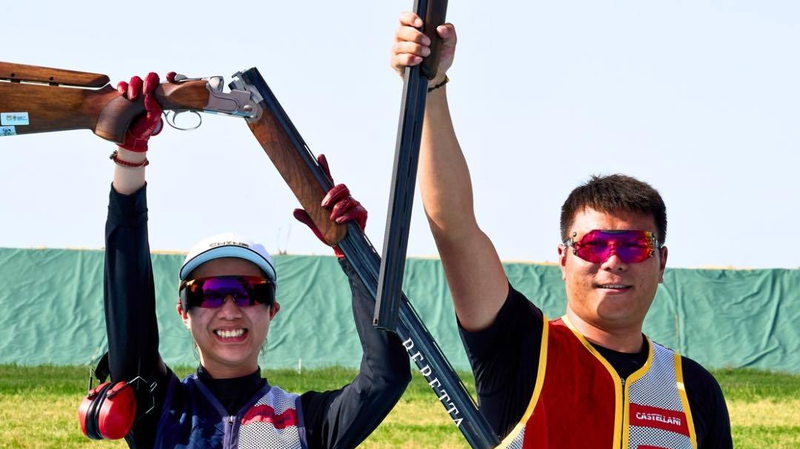 Historic Gold! 🥇 Qi & Zhang Claim China’s First Mixed Trap Team Title at ISSF World Cup Historic Gold! 🥇 Qi & Zhang Claim China’s First Mixed Trap Team Title at ISSF World Cup