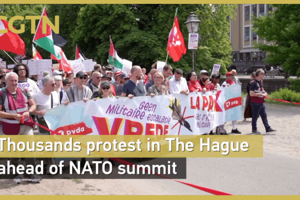 Thousands Rally Against NATO in The Hague Ahead of Key Summit 🕊️✊ Thousands Rally Against NATO in The Hague Ahead of Key Summit 🕊️✊ video poster