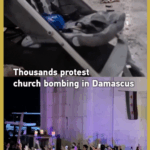 39XT5DYC4SPPOYQ2FREB - 🌍NewspaperAmigo – Your Global News Buddy 🗞️ Damascus Church Bombing Sparks Mass Protests 🕊️✊ video poster