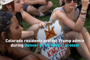 Denver’s ‘No Kings’ Protest Blends Festive Vibes with Anti-Trump Message 🎉✊ video poster
