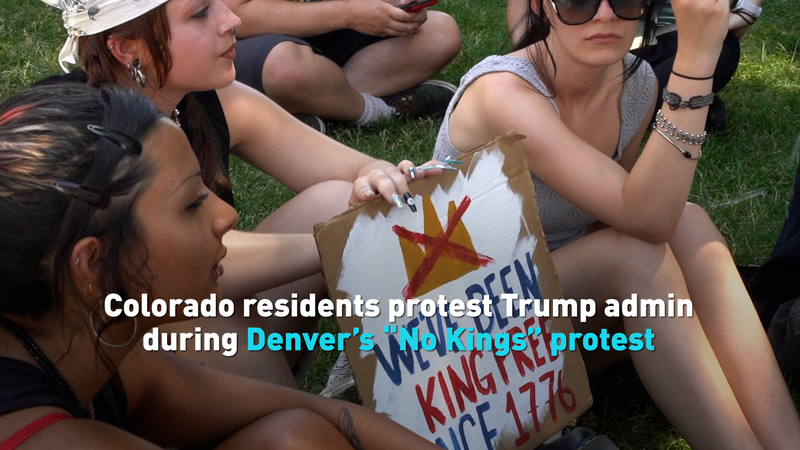 Denver’s ‘No Kings’ Protest Blends Festive Vibes with Anti-Trump Message 🎉✊ video poster