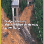 Landslide Triggers Bridge Collapse in SW China 🌧️🚧 video poster