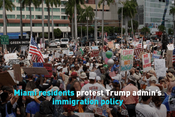Miami Rallies Against Trump Immigration Policies 🗽✊ Miami Rallies Against Trump Immigration Policies 🗽✊ video poster
