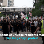 ADNMKR15KLLAJT3CW33D - 🌍NewspaperAmigo – Your Global News Buddy 🗞️ Chicago Streets Alive as Thousands Join 'No Kings Day' Protests 🗽✊ video poster