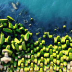 E70DO8412NIT5M1JHQ0H - 🌍NewspaperAmigo – Your Global News Buddy 🗞️ Qingdao’s Breakwater Turns Green: Algae Bloom Sparks Summer Caution 🌊🌿
