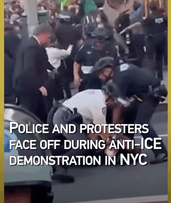NYC Anti-ICE Protest Ends in 86 Arrests as Tensions Flare 🚨✊ NYC Anti-ICE Protest Ends in 86 Arrests as Tensions Flare 🚨✊ video poster