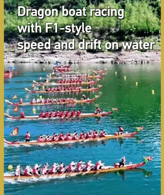 Dragon Boats Meet F1: High-Speed Drifting Takes Over China’s Waters 🚤💨 Dragon Boats Meet F1: High-Speed Drifting Takes Over China’s Waters 🚤💨 video poster
