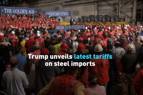 Trump Slaps New Steel Tariffs as U.S. Stocks Hit Highs ποΈπ Trump Slaps New Steel Tariffs as U.S. Stocks Hit Highs ποΈπ video poster