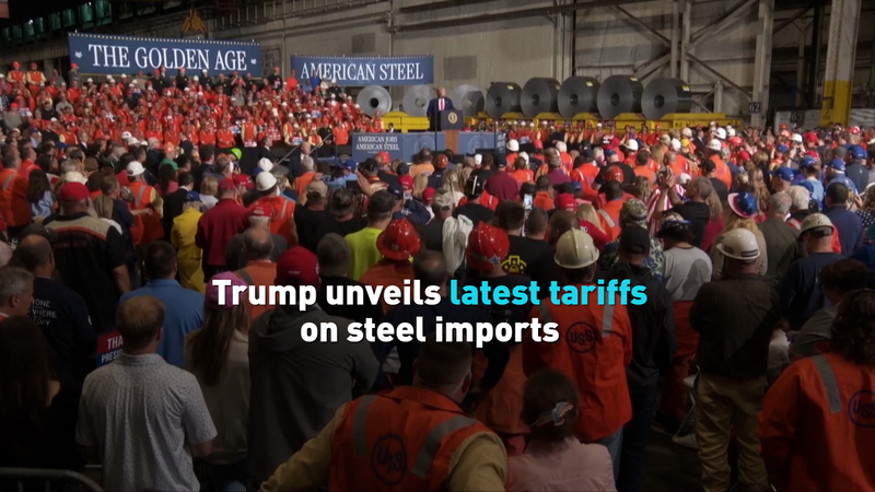 J5LZAPKK1NQIZCXJV6NN - 🌍NewspaperAmigo – Your Global News Buddy 🗞️ Trump Slaps New Steel Tariffs as U.S. Stocks Hit Highs 🏗️📈 video poster