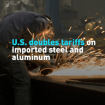 QLN7OKKVY9QZSZ303N9J - 🌍NewspaperAmigo – Your Global News Buddy 🗞️ U.S. Doubles Steel Tariffs: Trade War Escalates 🔥🌍 video poster
