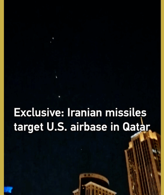 Iran Launches Missiles at U.S. Base in Qatar; No Casualties Reported 🚀🛡️ video poster