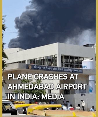 Air India Plane Crash Near Ahmedabad Leaves Many Dead 🛩️💔 Air India Plane Crash Near Ahmedabad Leaves Many Dead 🛩️💔 video poster