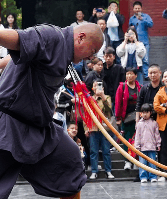 Shaolin Monk Bends Spear with Throat: Kung Fu Mastery Unleashed! Shaolin_Monk_Bends_Spear_with_Throat__Kung_Fu_Mastery_Unleashed_ video poster