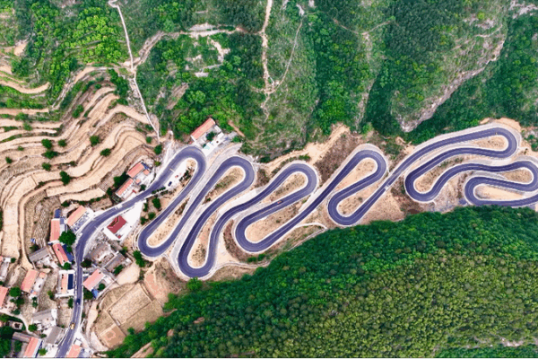 Taihang’s Thrilling 2.5KM Road: 16 Turns of Adrenaline! 🚗💨 Taihang's Thrilling 2.5KM Road: 16 Turns of Adrenaline! 🚗💨 video poster