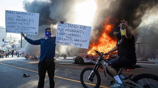 Clashes Erupt in California Over Immigration Raids 🚨✊