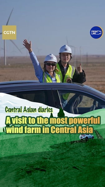 XQGQXCDXDHUJNFY440K6 - 🌍NewspaperAmigo – Your Global News Buddy 🗞️ Giant Wind Farm Powers Central Asia's Green Future 🌪️💡 video poster
