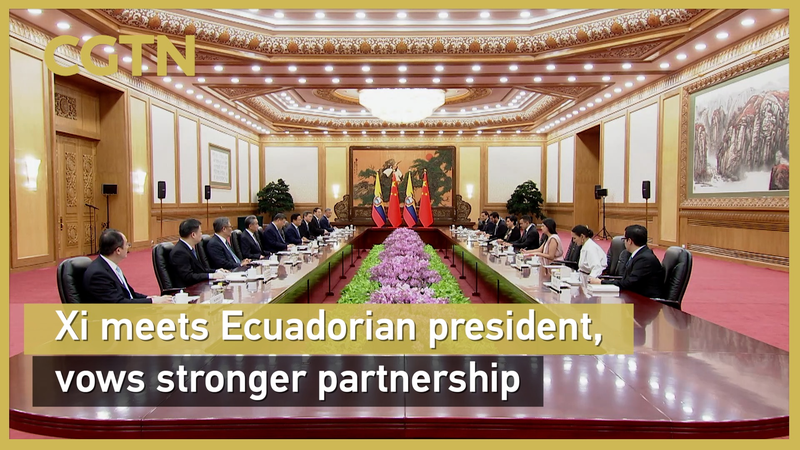 YTXCJJX2ZWR8BUD9WYB0 - 🌍NewspaperAmigo – Your Global News Buddy 🗞️ Xi, Ecuador's President Boost Ties at Summer Davos 🌏🤝 video poster