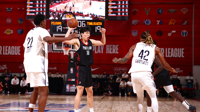 DR2JNTNRSQ1P2PQD4Y96 - 🌍NewspaperAmigo – Your Global News Buddy 🗞️ 🇨🇳🏀 Yang Hansen Shines in NBA Summer League with Career-High 15 Points!